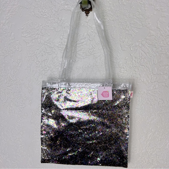 Talking Out Of Turn | Confetti Main Squeeze Flat Tote NWT - Picture 2 of 13